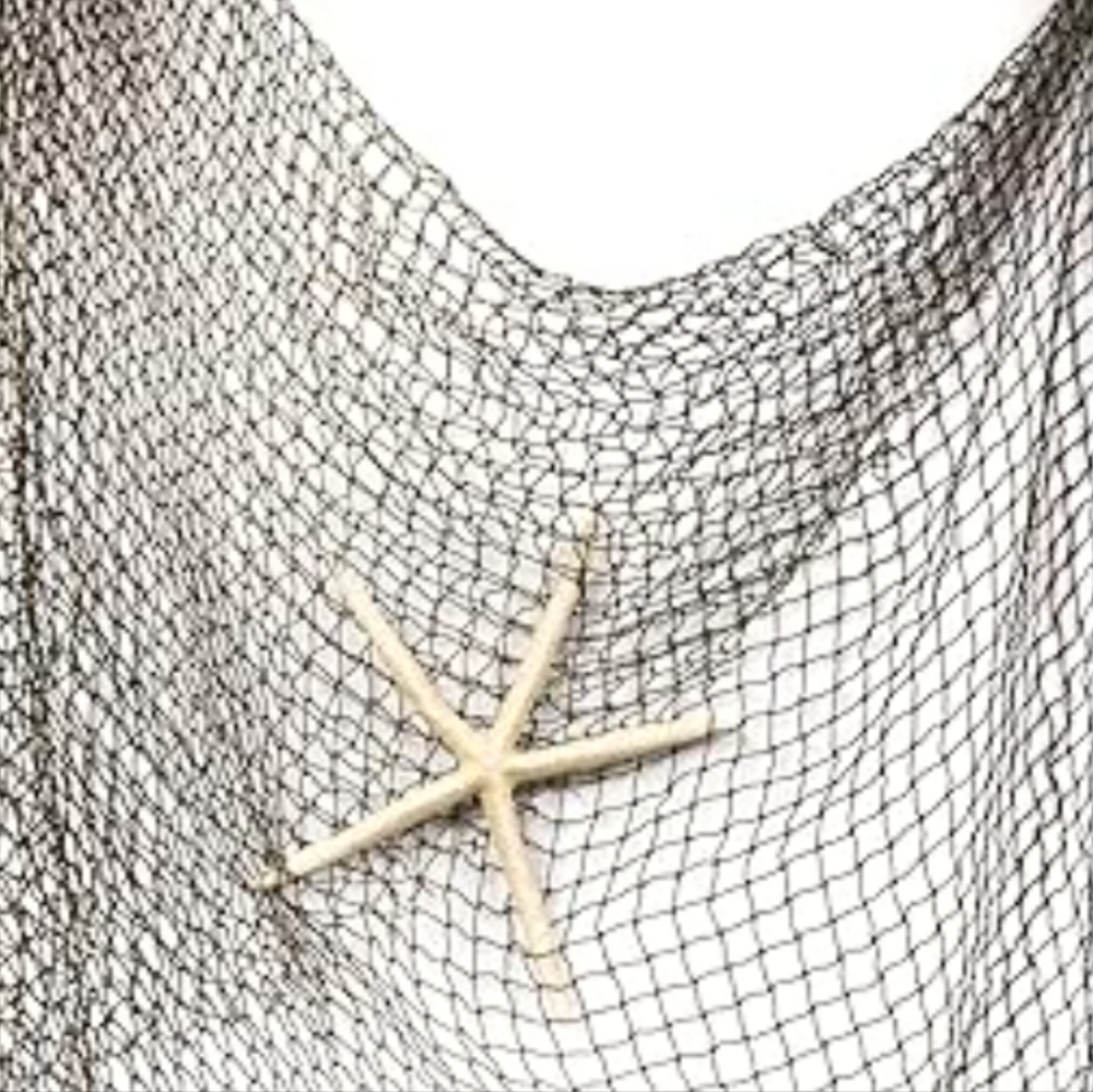 Decorative Fish Net 5ft x 7ft Authentic Nautical Fishhing Net